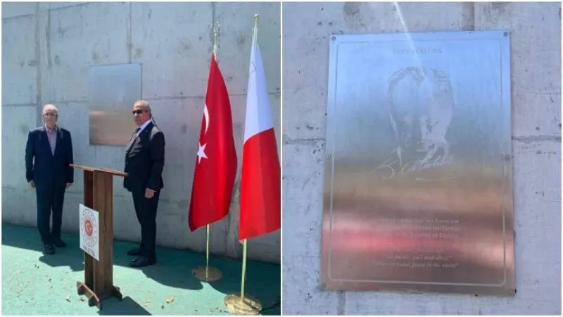 Atatürk'ün adı Malta'da bir caddeye verildi
