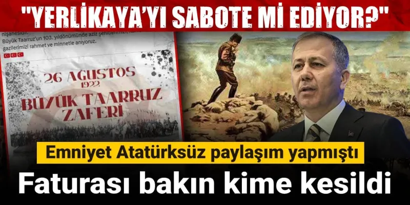 Emniyet'ten Atatürk Sansürü! Fatura Kime Kesildi? Şok Detay!