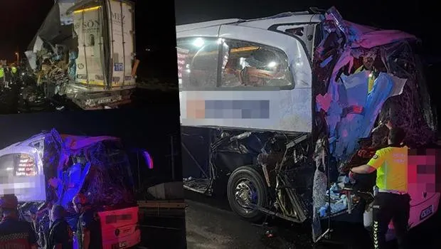 Otobüs TIR'a Çarptı! Sakarya'da Korkunç Kaza: Yaralılar Var