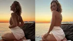 Melisa Döngel'den Saten Elbise Şov! Göz Kamaştıran Pozlar