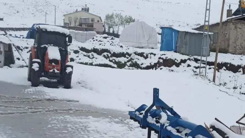 Erzurum'da Mayıs Şoku! Kar Sürprizi Herkesi Şaşırttı