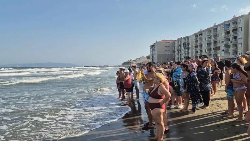 Tekirdağ'da Denizde Korkunç Anlar! Yasağı Kim Dinlemedi?