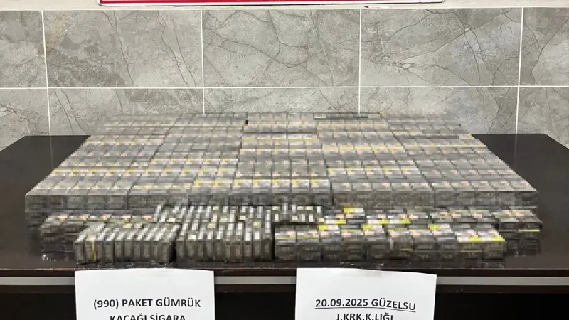 Van'da kaçak sigara operasyonu: 990 paket ele geçirildi!